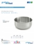 Product Sheet - Sponge Bowls